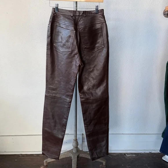 NWT Escada Leather Pants Size 6 - Picture 8 of 8